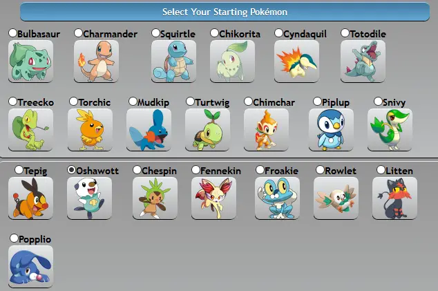 pokemon pets pokemon starter