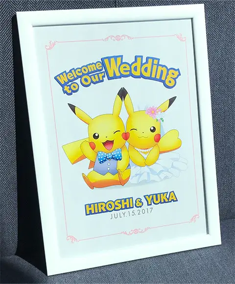 pickachu marriage welcome board