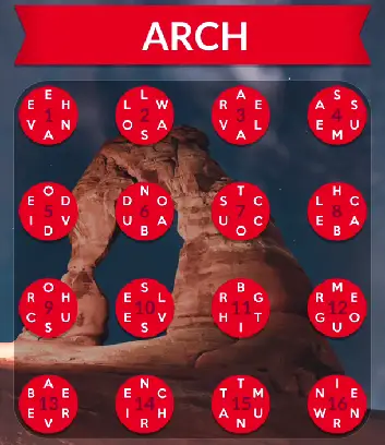 Wordscapes Arch answers