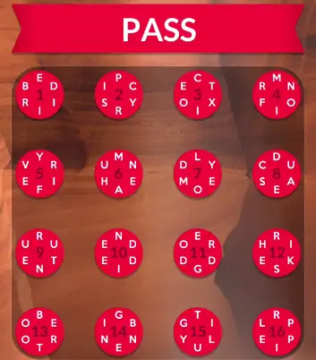 Wordscapes Pass answers