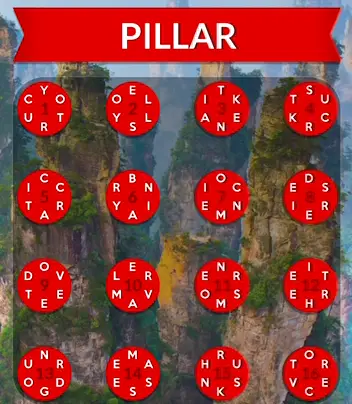 Wordscapes Pillar answers
