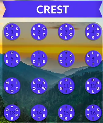 Wordscapes Crest answers