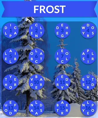 Wordscapes Frost answers
