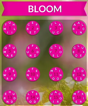 Wordscapes Bloom answers