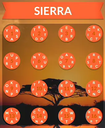 Wordscapes Sierra Answers