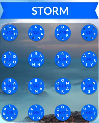 Wordscapes Storm Answers