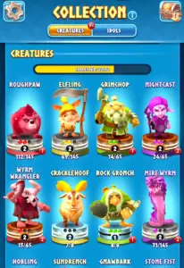 legend of solgard creature collection