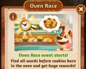 word cookies oven race answers